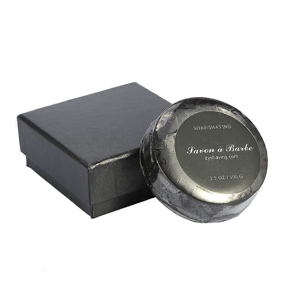 Natural Handmade Black Shaving Soap Cream Foaming Moisturizing Razor Barbering Salon Shave Tool