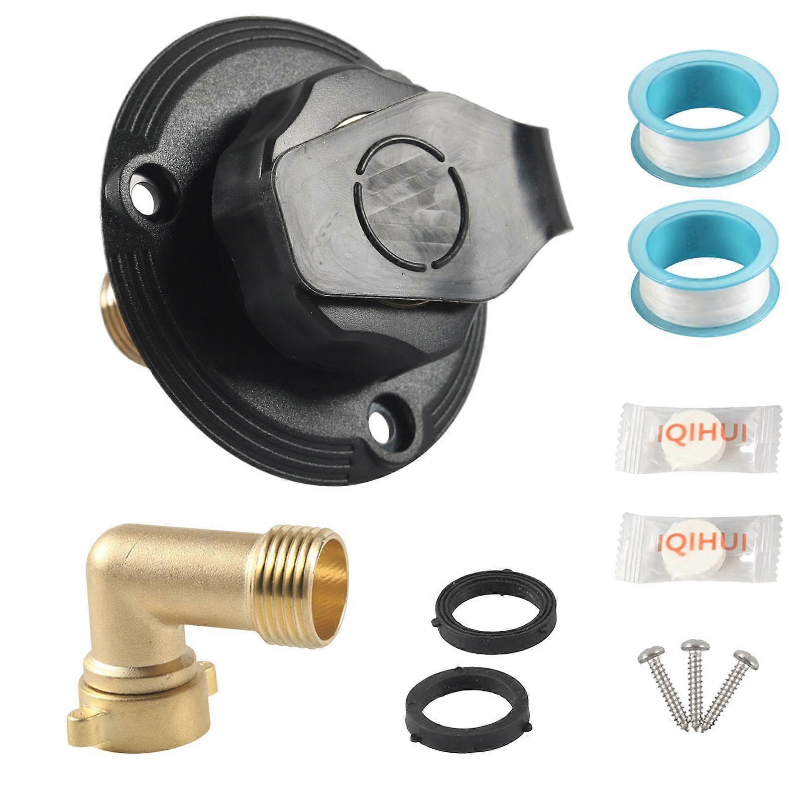 Robust Brass RV Valve, City Water Connection with Check Valve