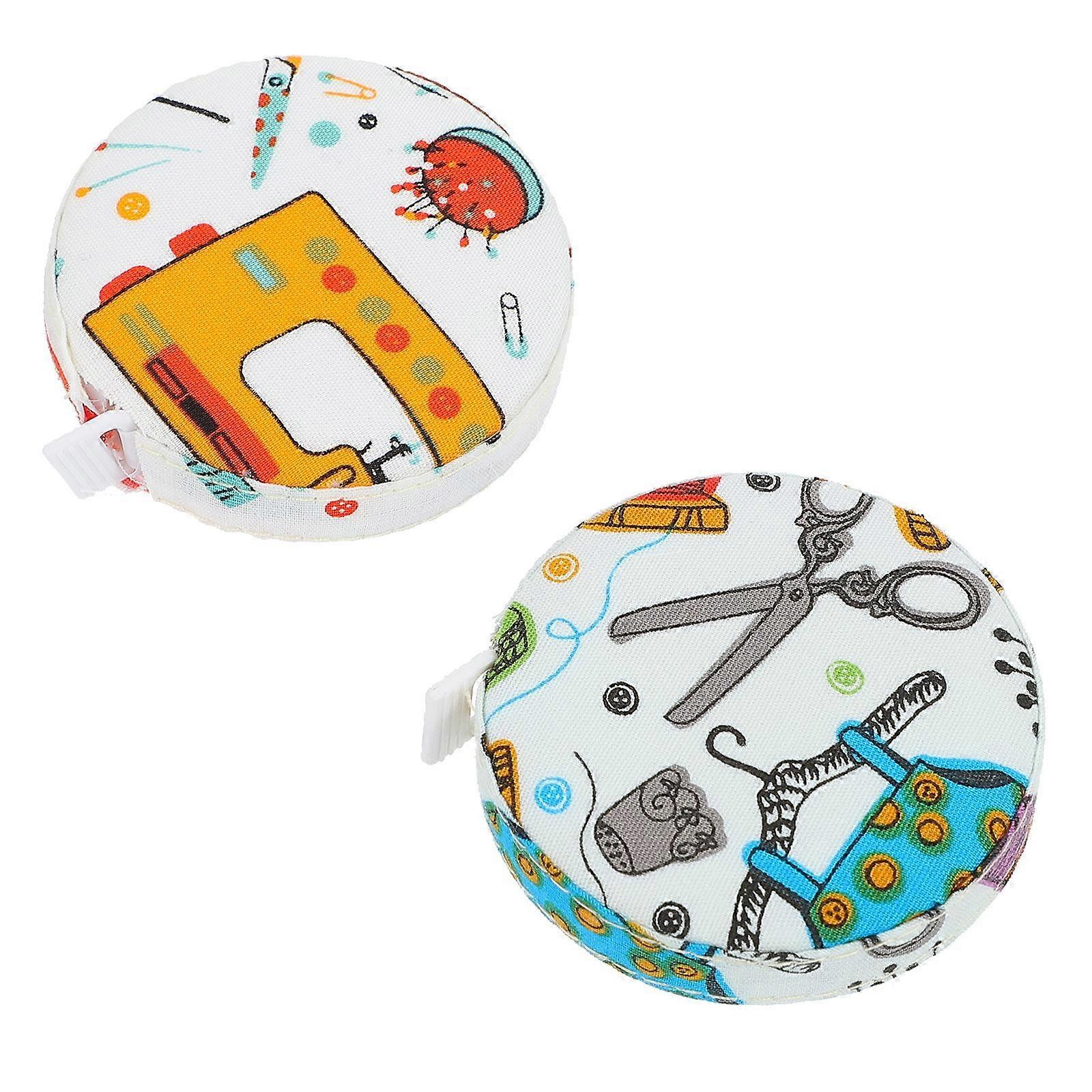 Tailor Measuring Tape Sewing Projects Personal Measurements Durable Plastic Cloth 5.2X1.2cm Mini Size 2Set