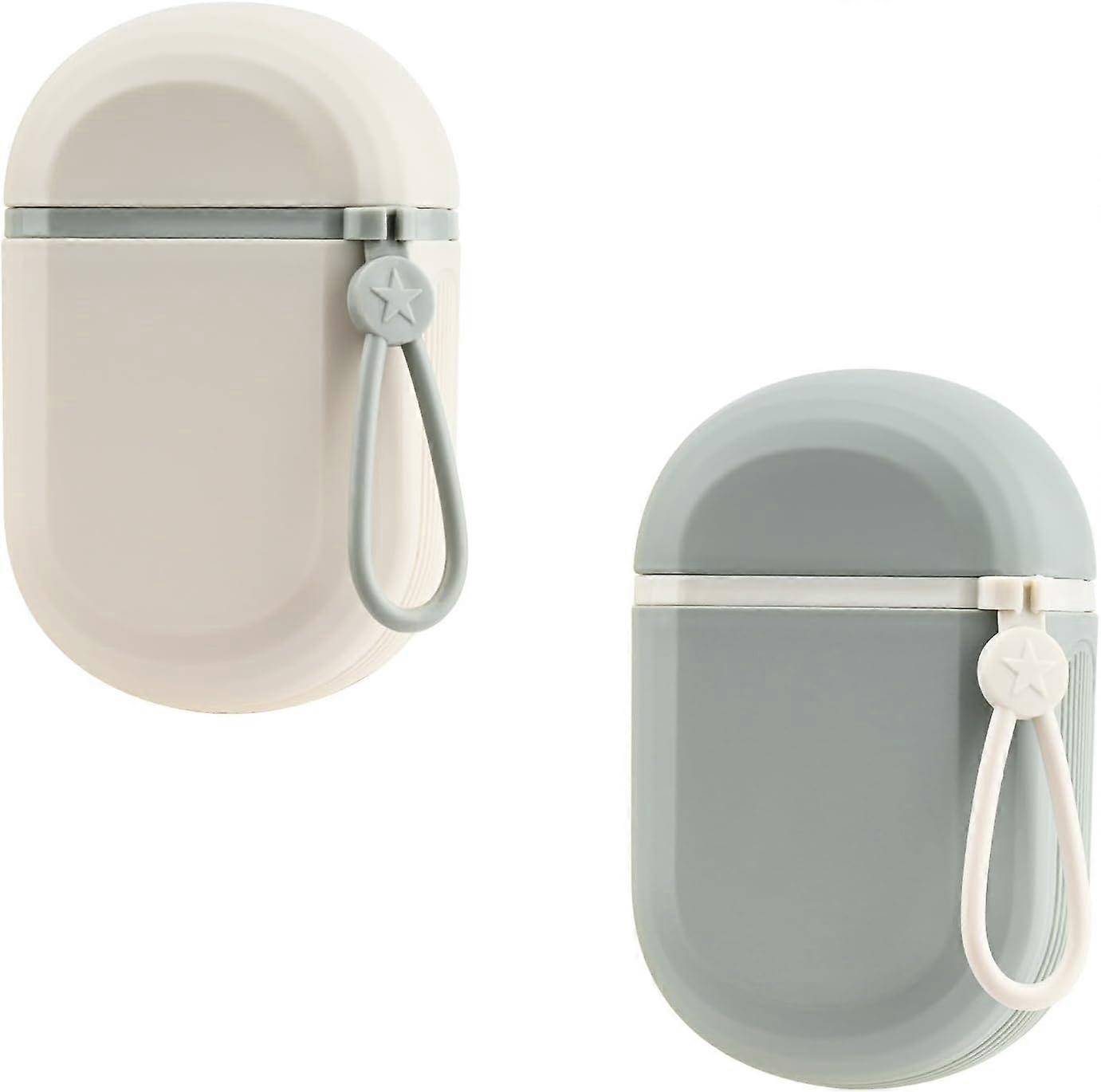2pcs Waterproof Travel Soap Dish, Solid Shampoo Dish with Lid