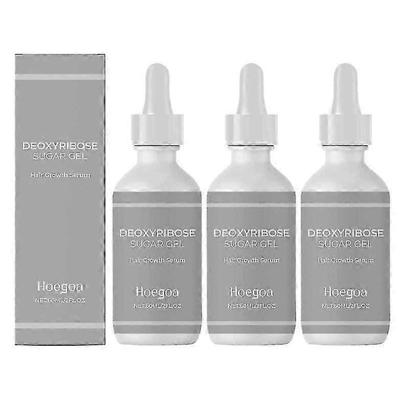 1-3x Deoxyribose Sugar Gel Τριχοφυΐα, 60ml Deoxyribose Hair Growth Gel, Κατά της τριχόπτωσης Θεραπεία κατά της πιτυρίδας του τριχωτού της κεφαλής
