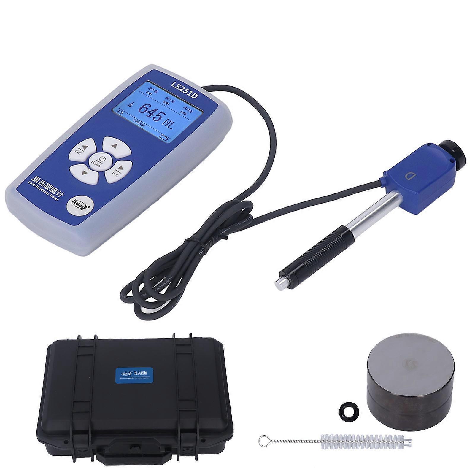 Split Hardness Tester Kit LCD Display HL HV HB HS HRA HRB HRC Handheld Hardness Detector