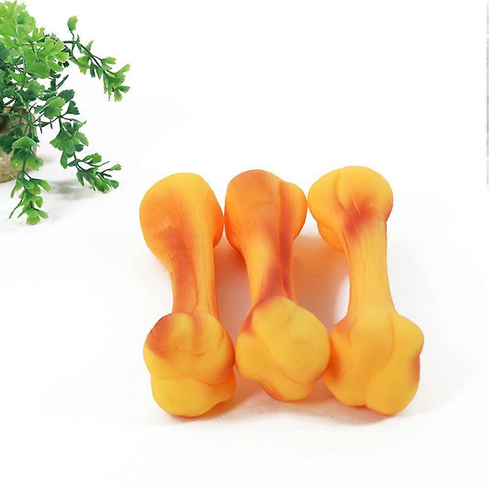 Puppy Bite Toys Bone Shaped for Interaction 5Pcs Squeaky Set