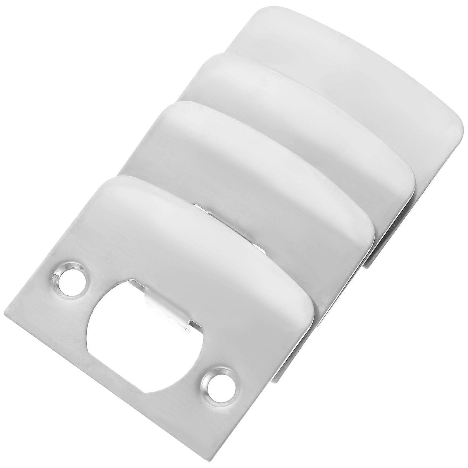 Simple Design Door Knob Fixing Plate For Home Improvement 4Pcs Grey 5.5X4.5cm Stainless Steel