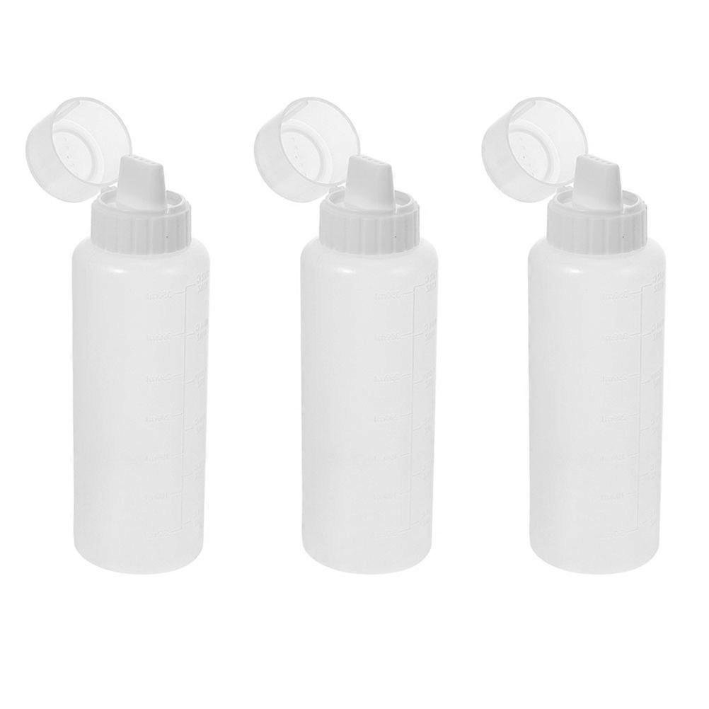 Squeeze Sauce Bottle Ketchup and Mustard Bottles 3Pcs 7.3×2.2×2.2in Resistant to Deformation