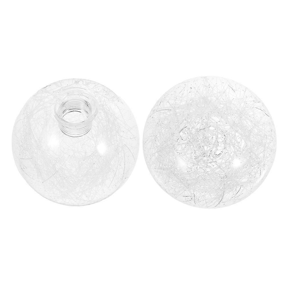 Glass Lamp Shade for Ceiling Light Cover 2Pcs Transparent Globe Replacement