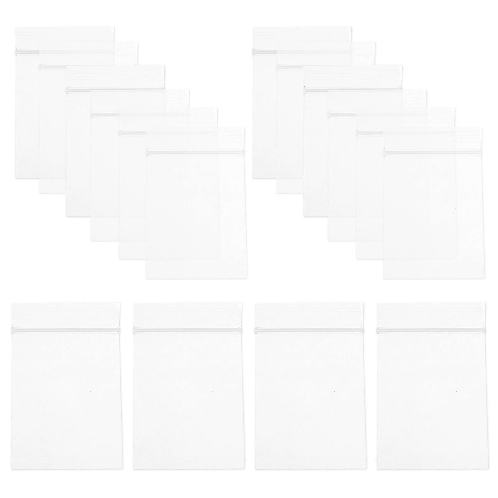 Zipper Reclosable Plastic Bag for Earring Packaging 200Pcs Transparent Storage