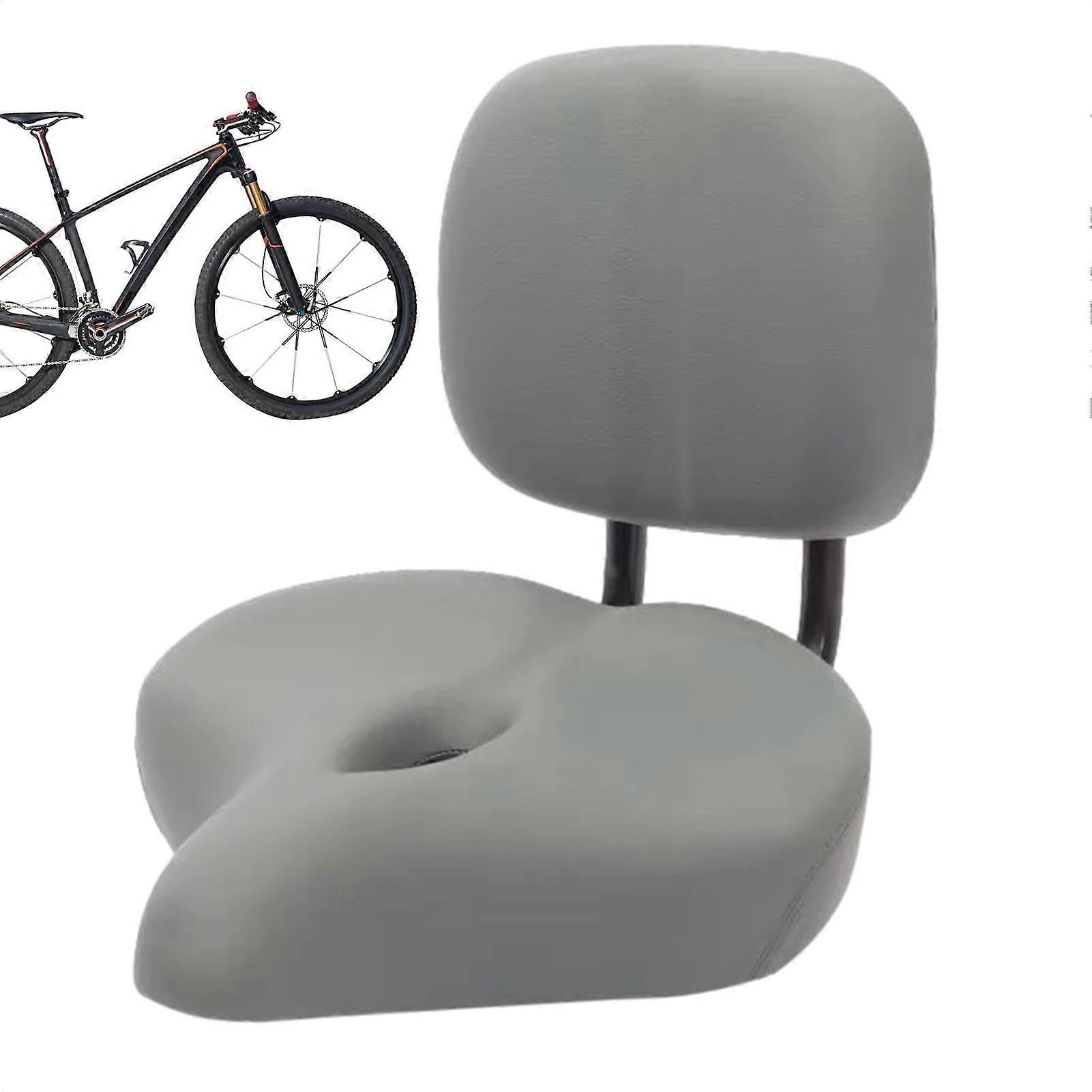 Bicycle saddle, backrest, back support, women's bicycle seat, with electric seat for passenger, foam bicycle seat in gray