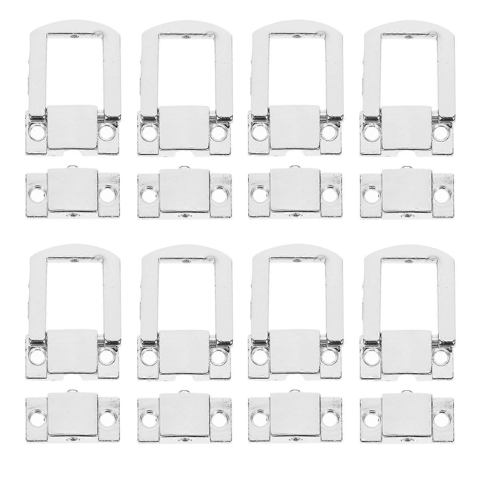 Case Latches Small Box Hasp Locks Rectangular Zinc Alloy Securing Home Office 10Pcs