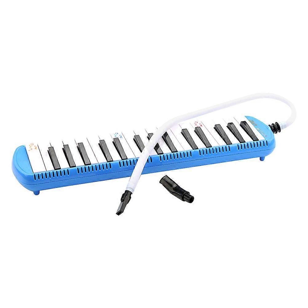 Keyboard Wind Instrument 32 Key Melodica for Practice with Rhythms Sky-Blue Stylish Beginner Design 1 Set