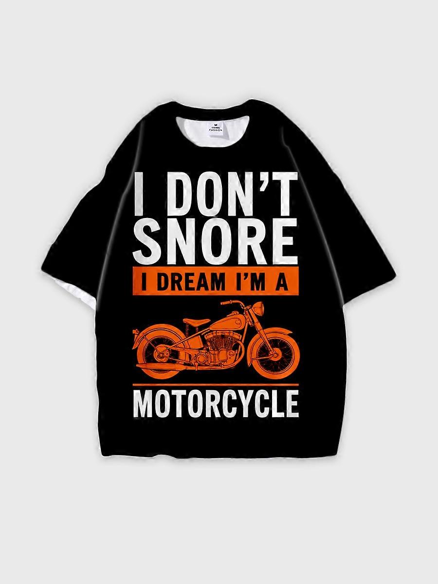 T-shirt round neck Pattern loose short sleeve E438