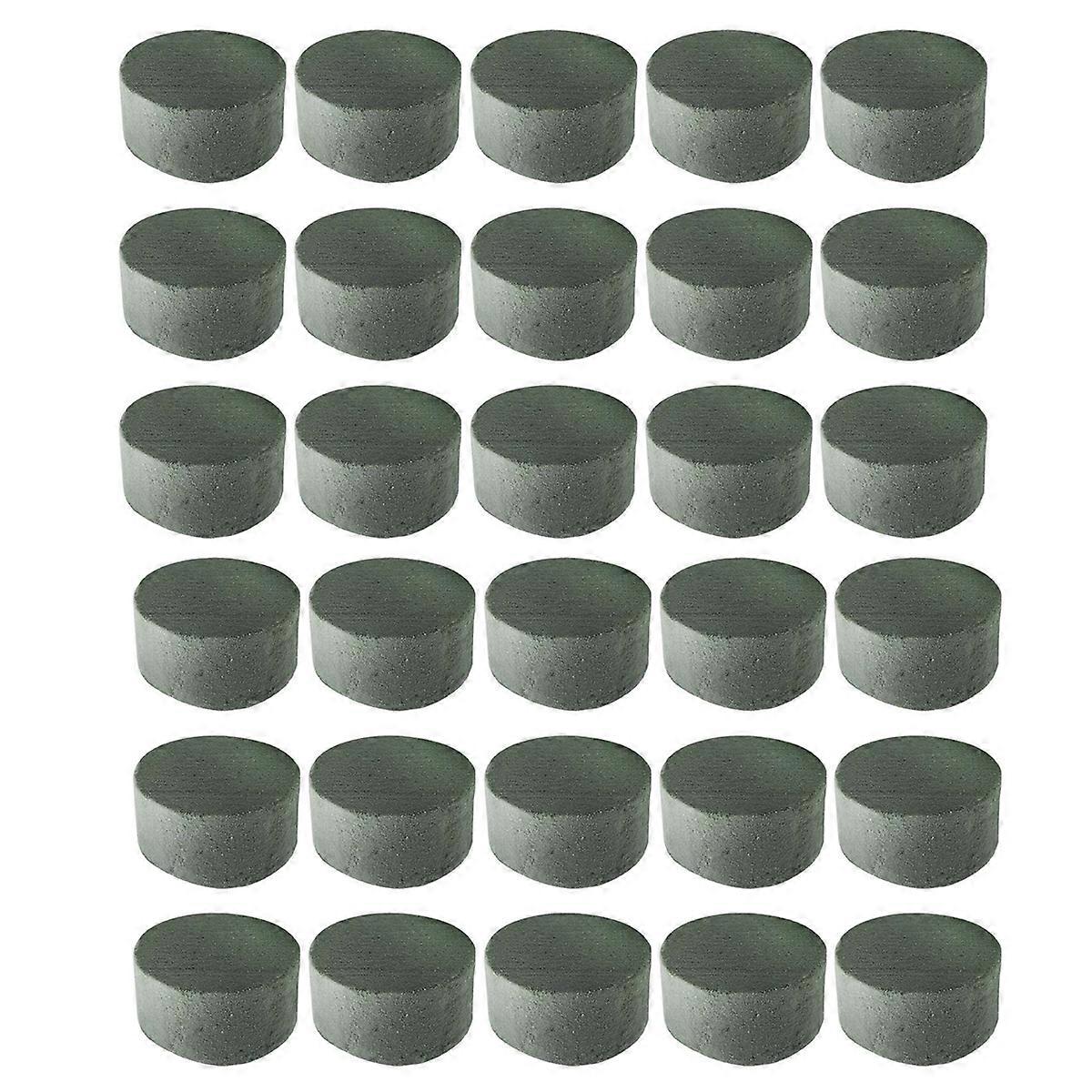 Floral Foam, 30 PCS Round Dry Floral Foam Blocks, Green Blocks for , Great for Flower