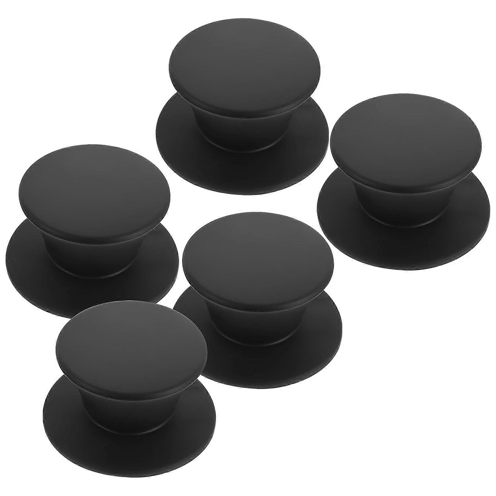 Ergonomic Design Pot Lid Replacement Knob Silicone Material for Household Users 5Pcs