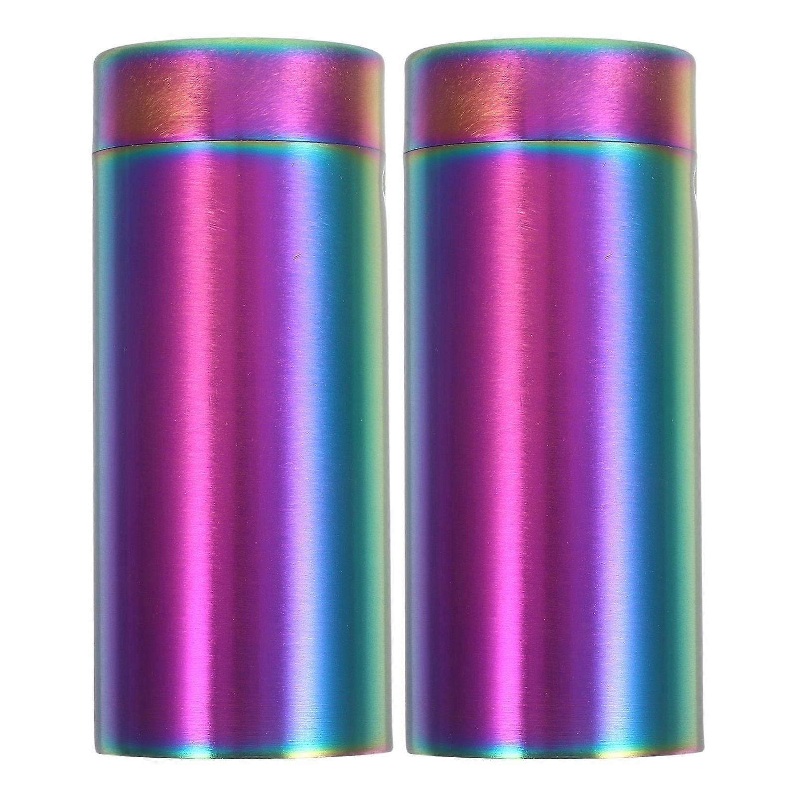 Stainless Steel Spice Jars Precision Pouring Easy Maintenance for Kitchen Dining Table 2Pcs