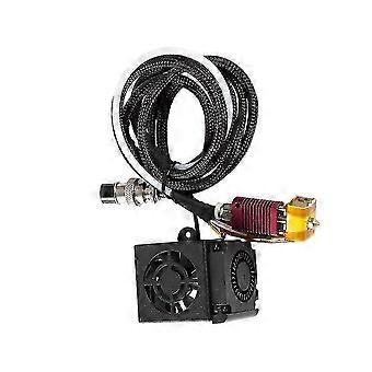 Vollmontage-Extruder-Kit für Creality 3D CR-10S mit komplettem Hotend-Montagedüsen-Kit und Lüfterabdeckung für 3D-Drucker-ZubehörEdition 0724