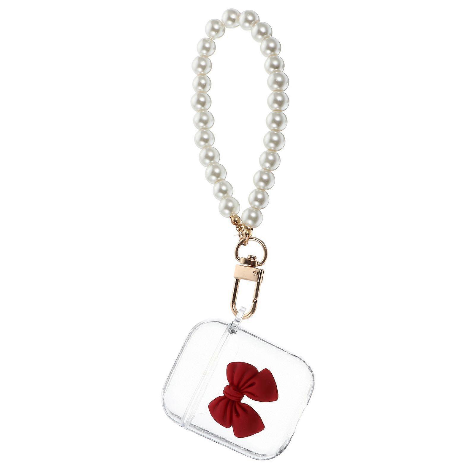 Wireless Headphone Case Pearl Chain Earphone Shell Compatible for Airpods 1/2