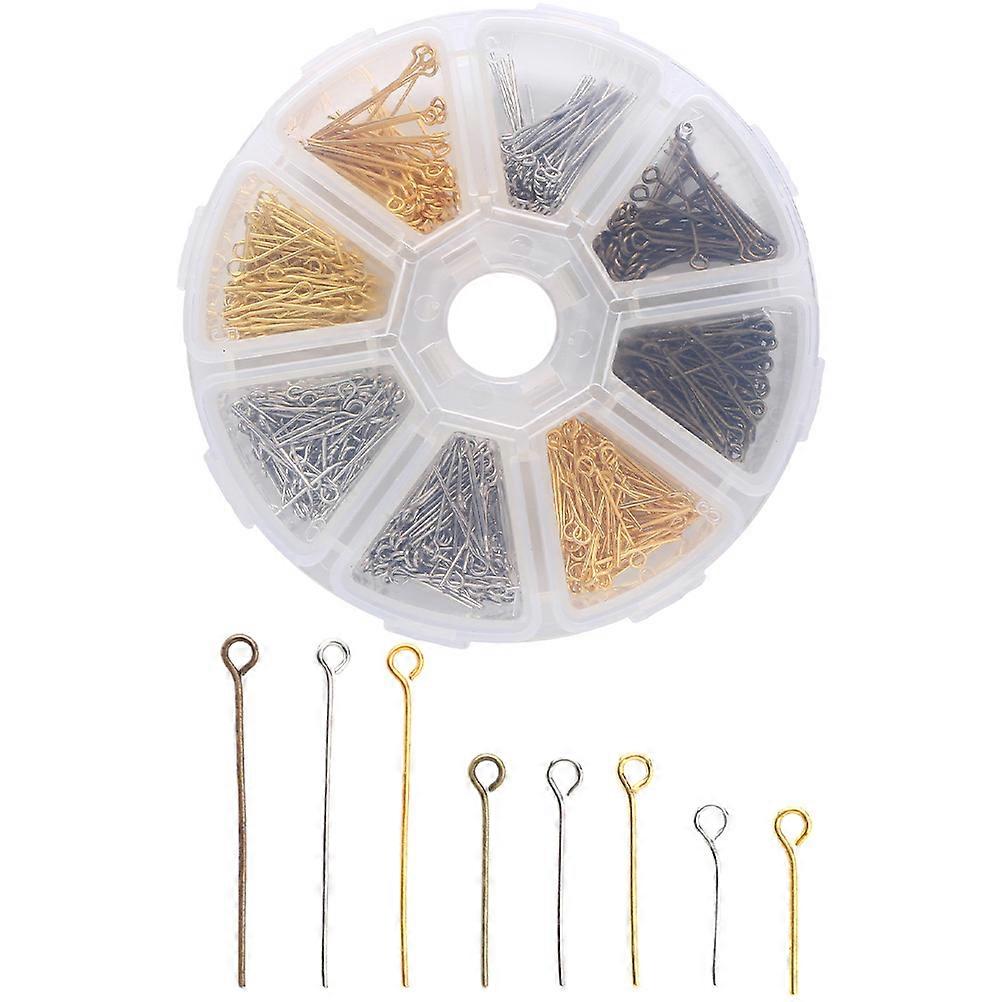 Connecting Components Eye Pins For Craft Projects Eco-Friendly Iron 650Pcs