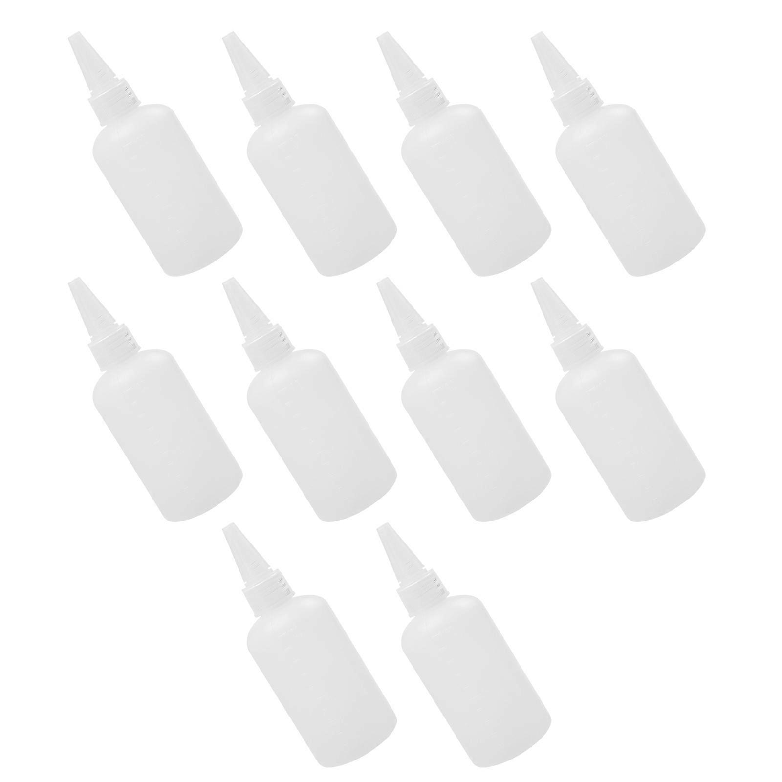 Plastic Dispenser Bottle for Storage 20pcs Reusable Painting Bottle with Tip