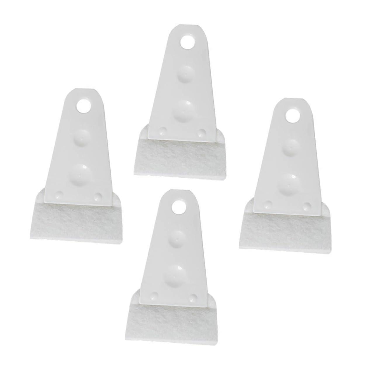 4 Pieces Cleaning Brush Set for Keyboard and Electronics, White PP Material, Precision Cleaning Tools