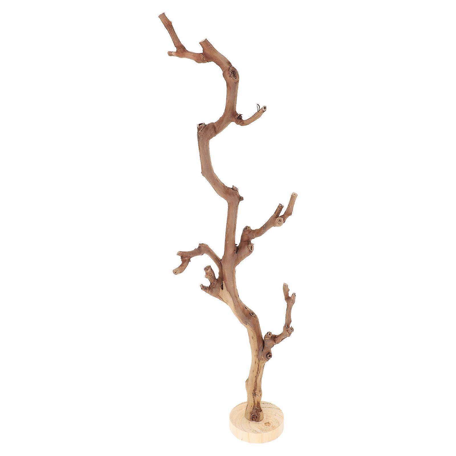 Wooden Tree Branch Decor, Ideal Home Ornament with Bracket