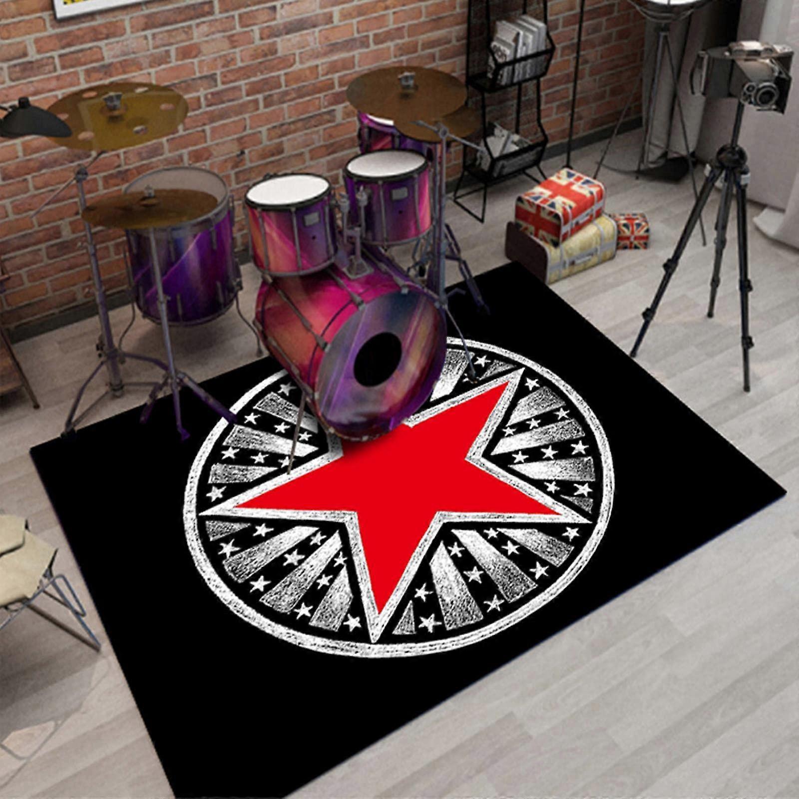 Drum Carpet for Bass Drum and Snare, Sound Insulation Mat, Non-Slip Anti-Vibration, Sergeant-01 160 x 240 cm