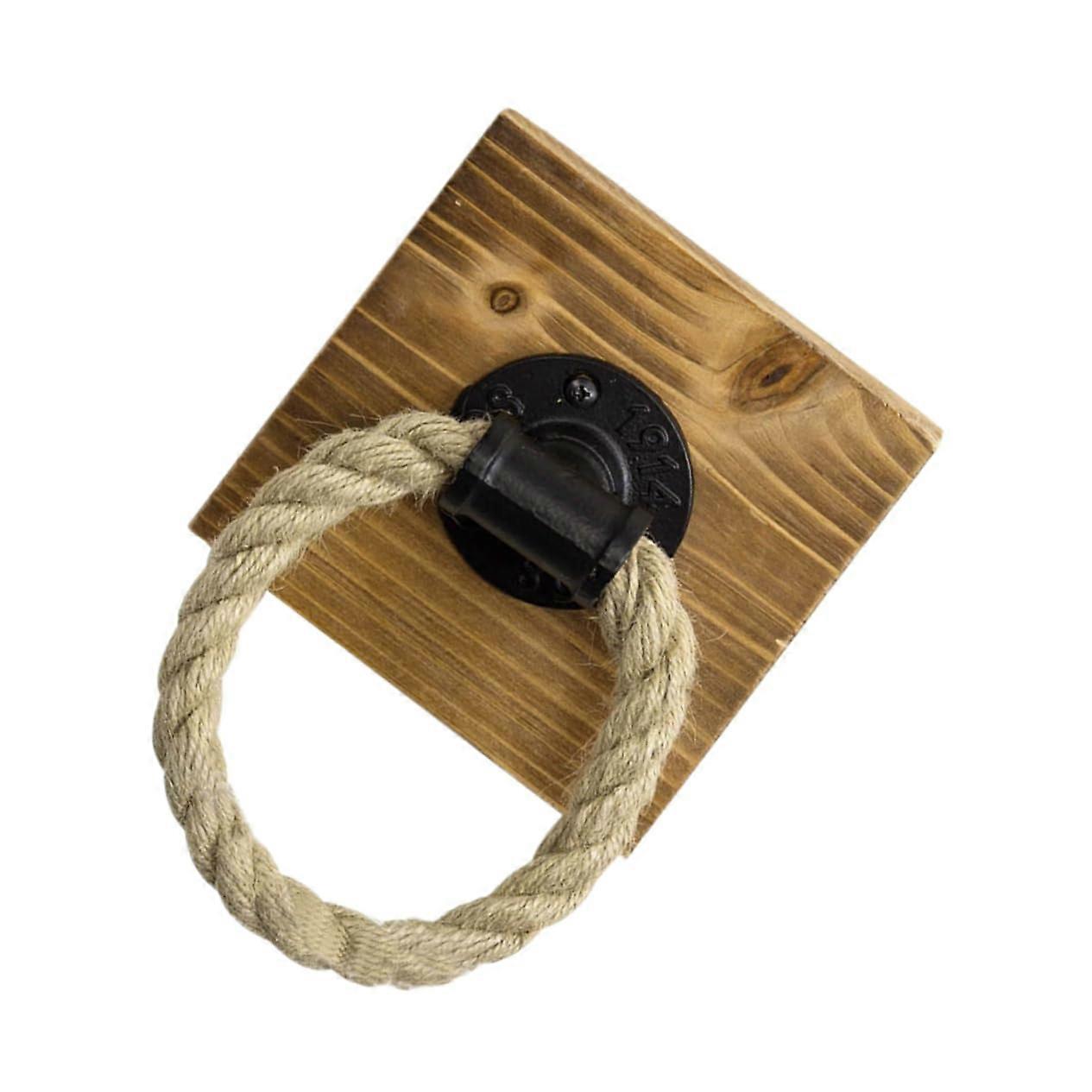 Wooden Towel Rack Rustic Design Wall-Mounted Stable 40cm for Bathroom and Kitchen