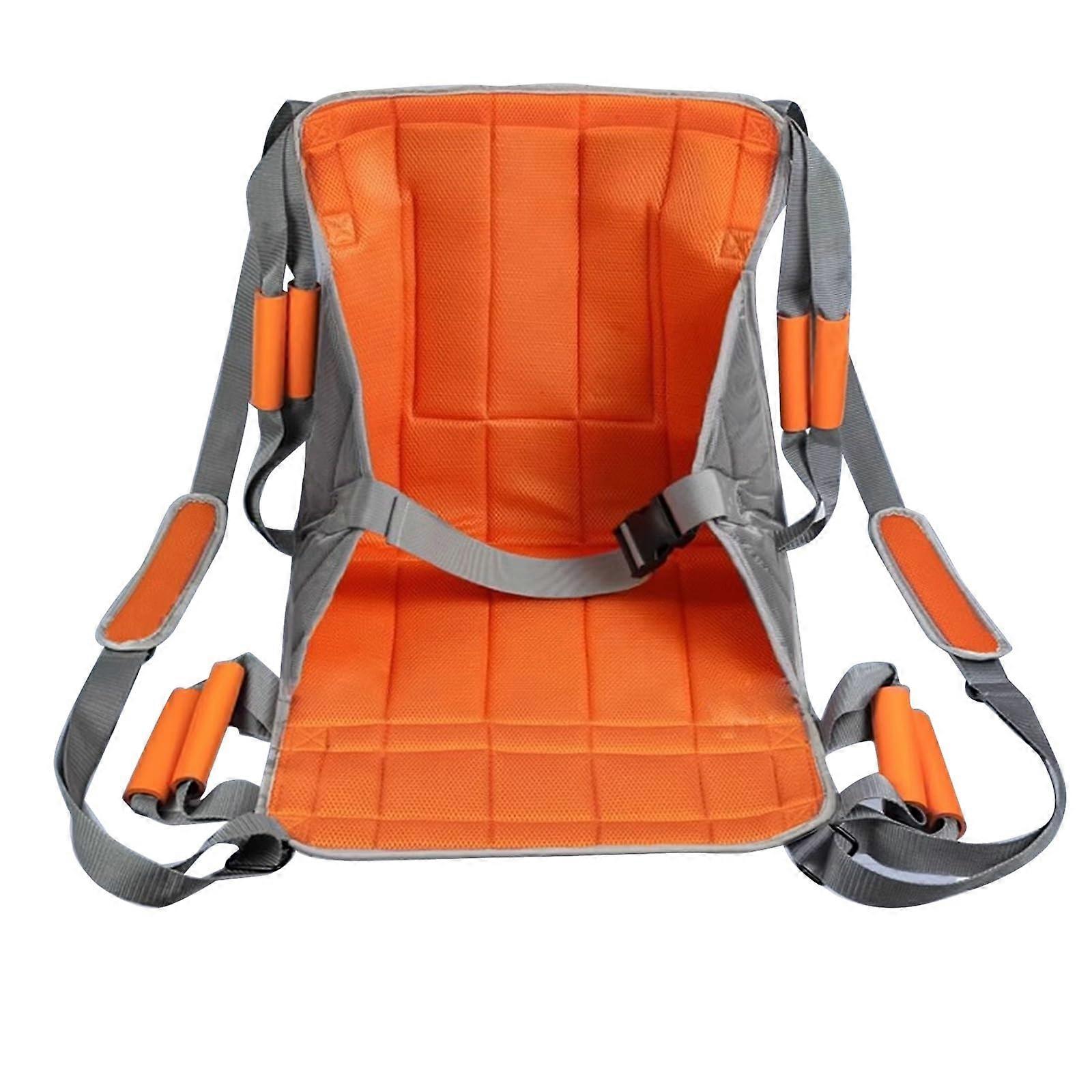 Portable Lift Strap for Seniors, Assists with Stair Climbing and Standing, Ideal for Bedridden and Wheelchair Users, Orange