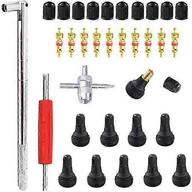 Tire Valve Core Remover Tool23Pcs Valve Core Remover for Car ReplacementTire Valve Core RemoverTire Repair Kit