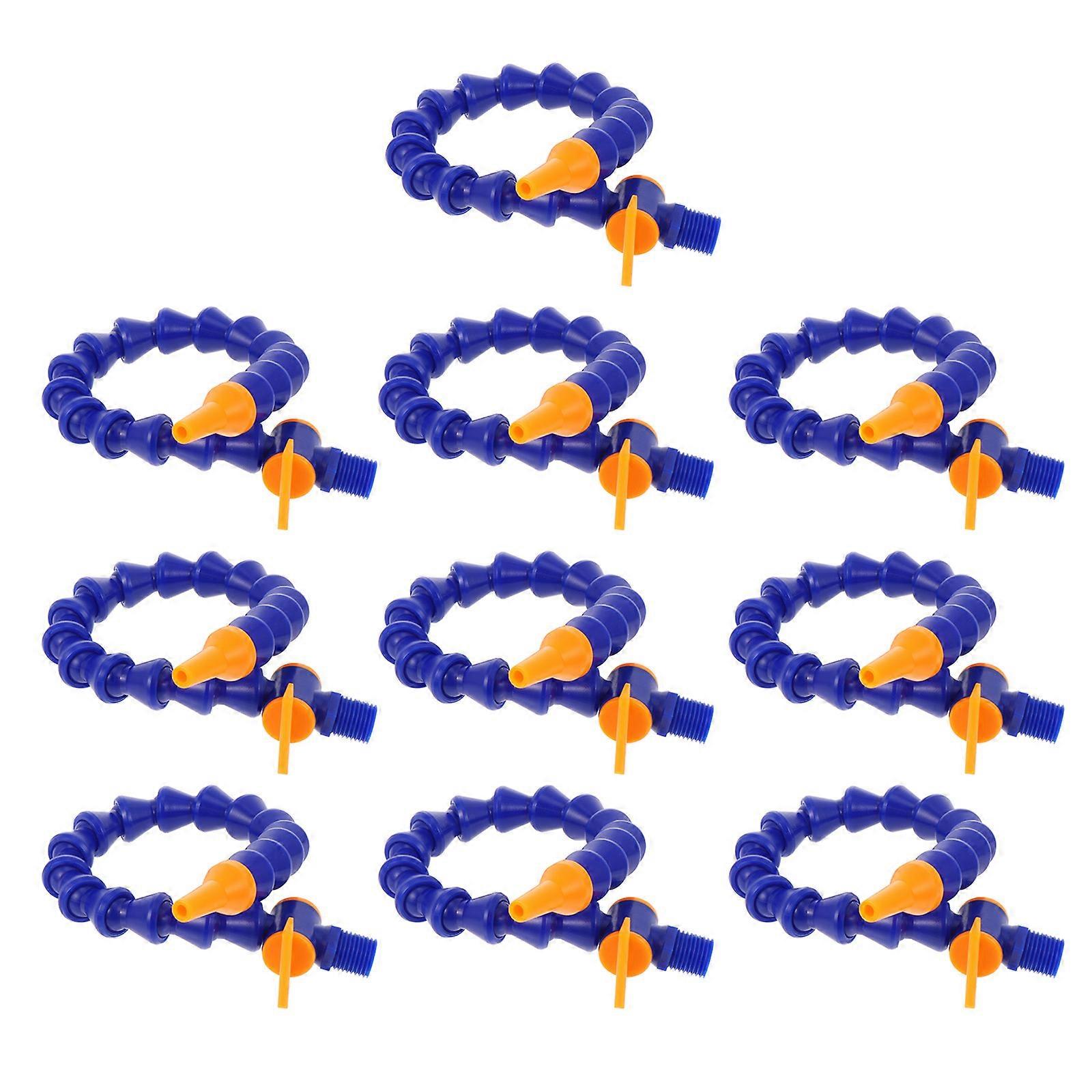 Blue Plastic Cooling Hoses with Round Nozzle for Cooling Use High Precision and Durable 10pcs