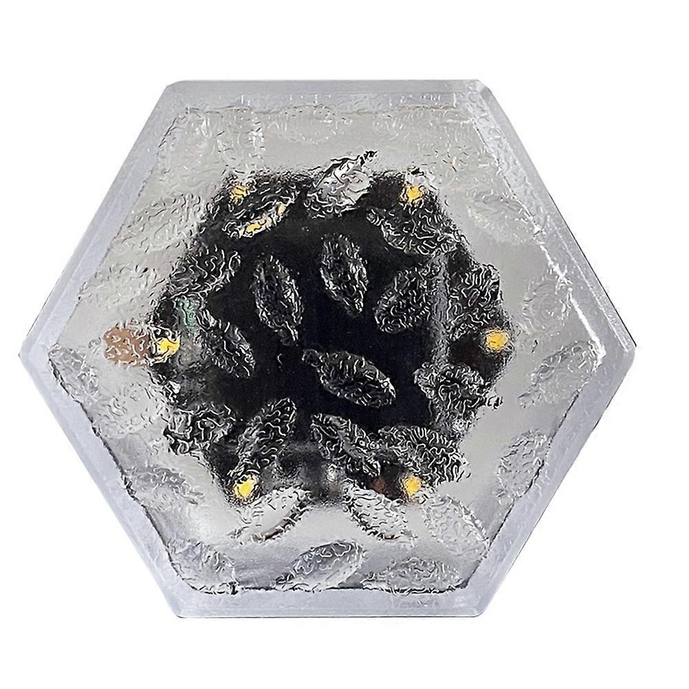 Brick Light Decorative White ABS Yard Light with Hexagonal Design for Garden Atmosphere