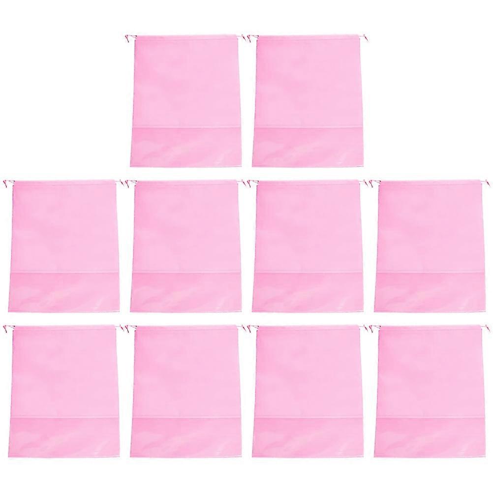 10pcs Breathable Drawstring Shoe Storage Bags for Slippers & Sandals – Multipurpose Travel Organizer for Shoes, Makeup, Toiletries & Accessories –