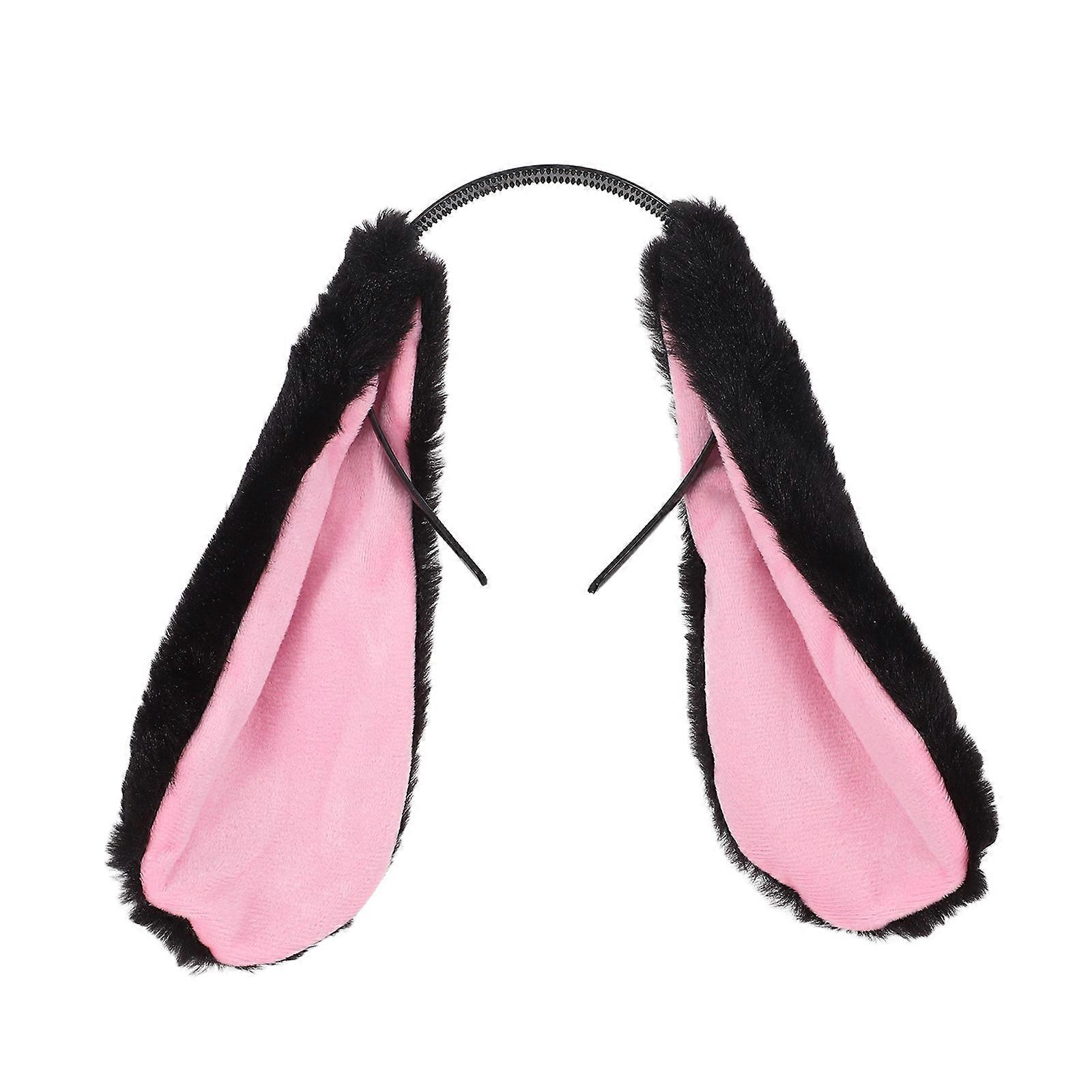 Furry Rabbit Ears Headband Fluffy Bunny Costume Accessory for Easter, Festive Parties & Costume Events One Size Fits Most Unisex Design for