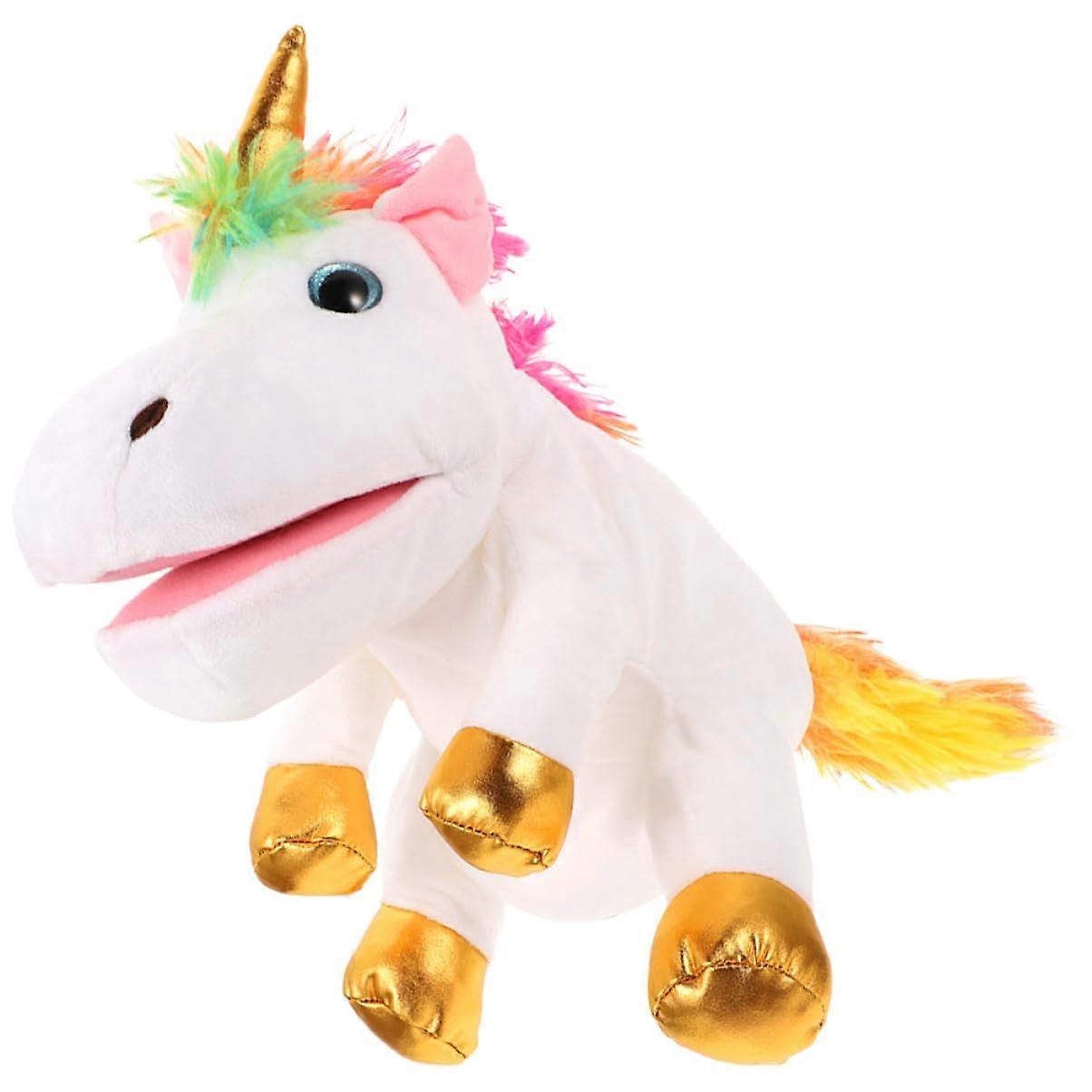 Unicorn Hand Puppet Interactive Storytelling Toy for Creativity and Play