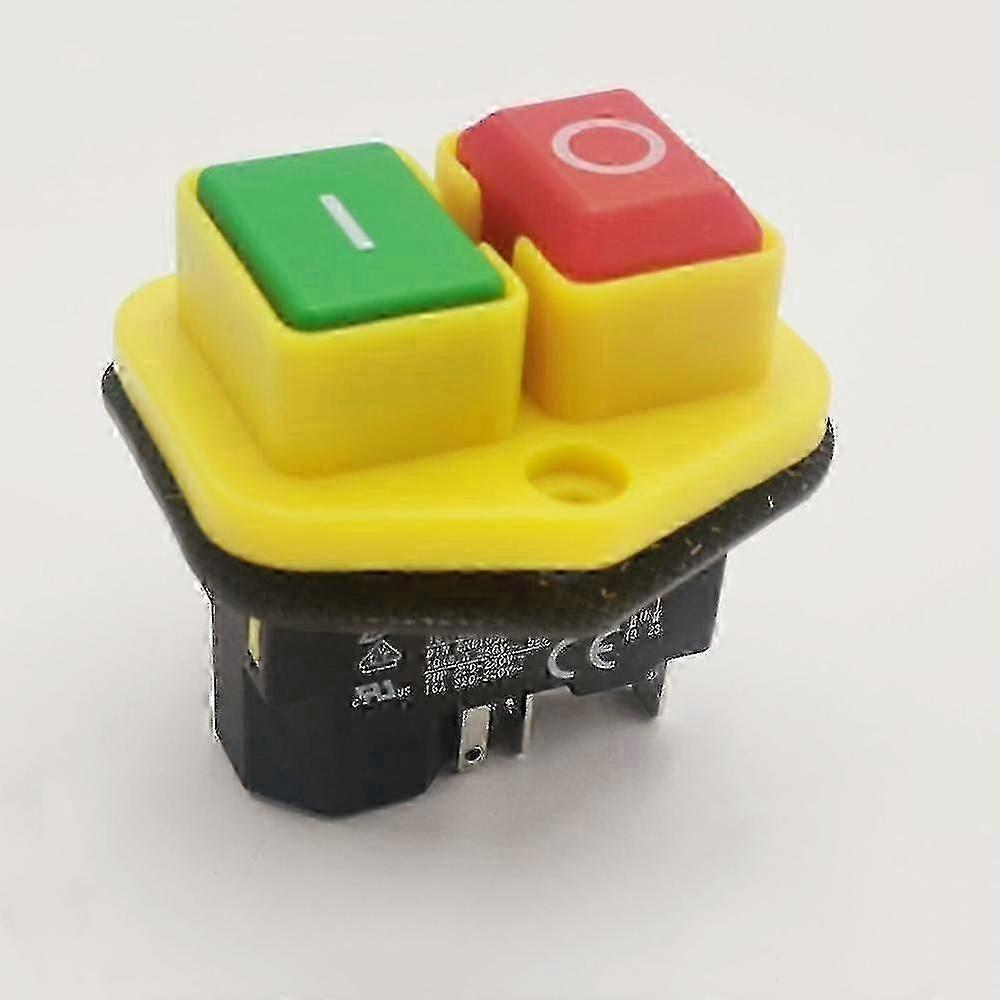 1pc Kjd17b Button Switch 220v-240v 16a 5-pin Tool Switch S202412306532