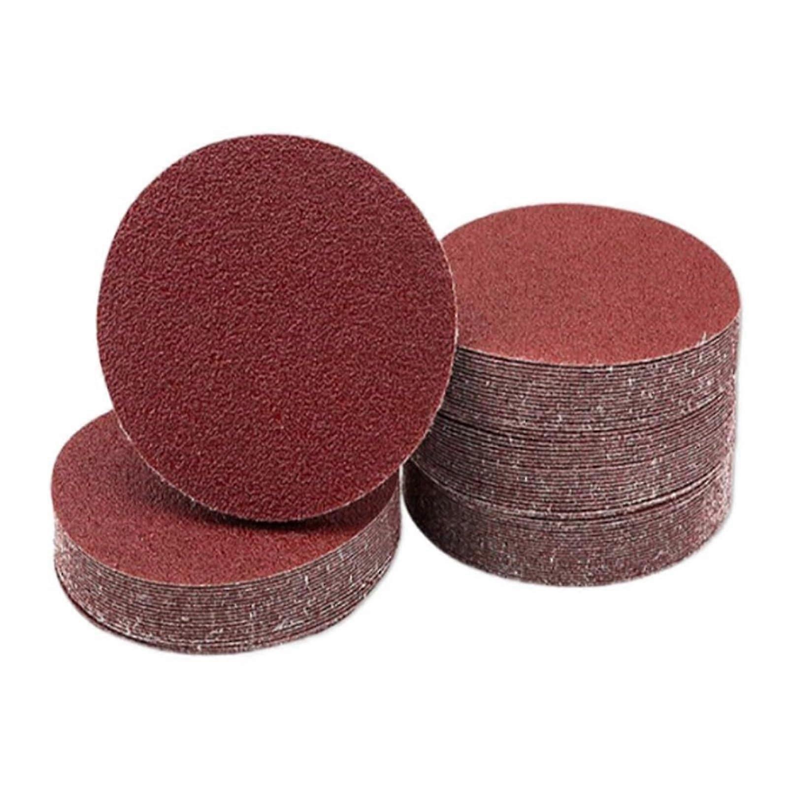 Sanding Discs 75 Mm Hook-and-Loop, 60-1000 Grit, Red 800 Grit, For Wood, Furniture, and Metal Polishing
