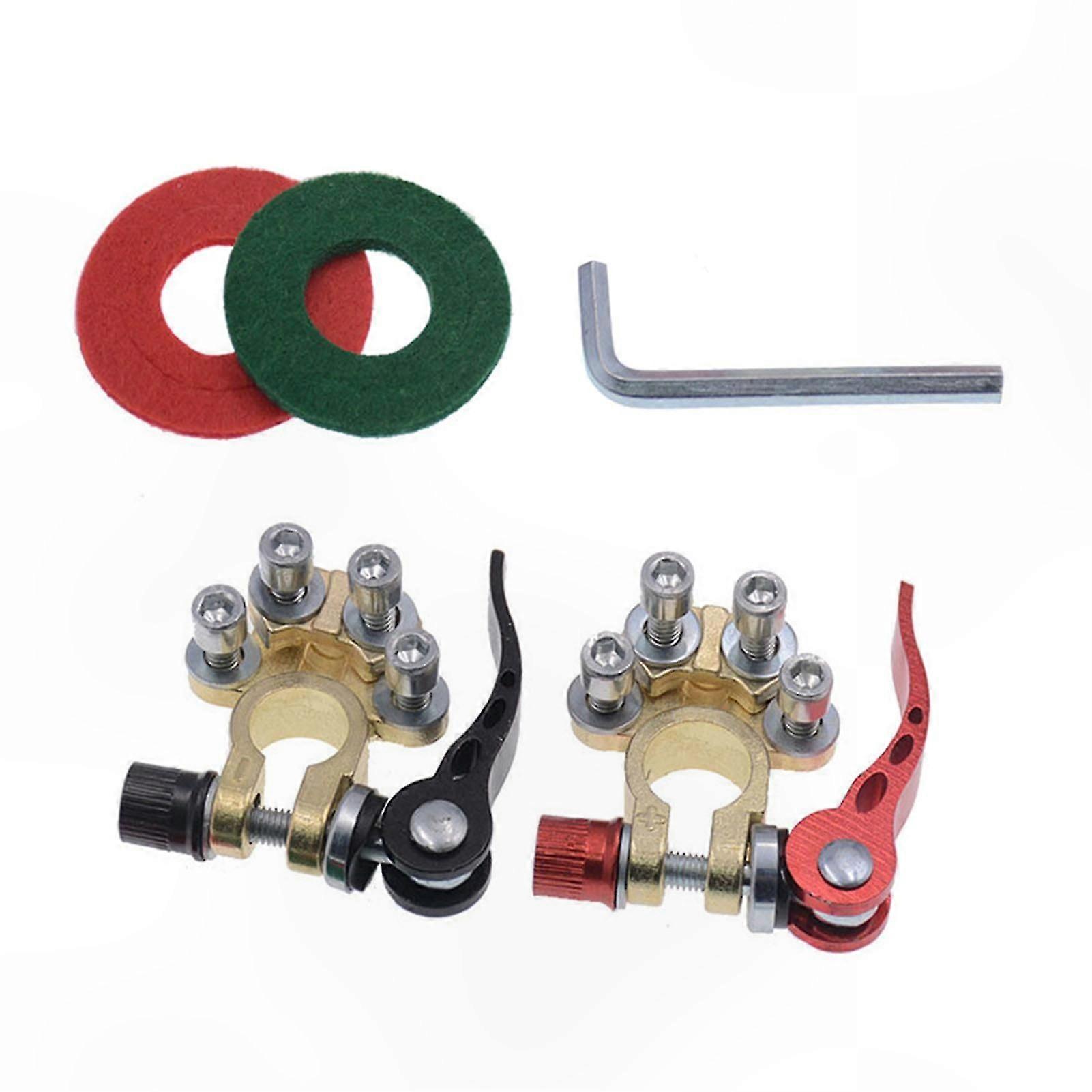 4-Way Battery Terminal Connectors for Automotive Use with High Electrical Conductivity