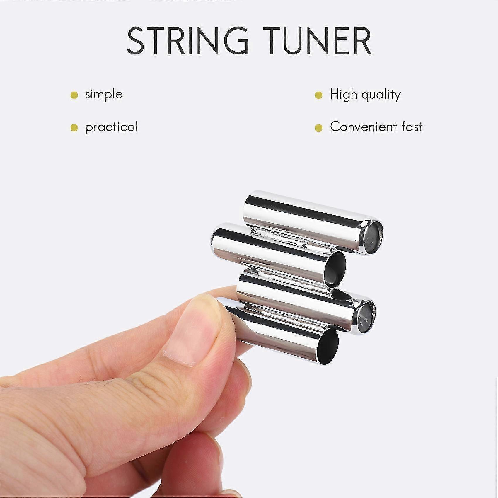 Stainless Steel Violin Tuner for Quick and Easy Pitch Adjustment, Compatible with Violin and Mandolin Instruments