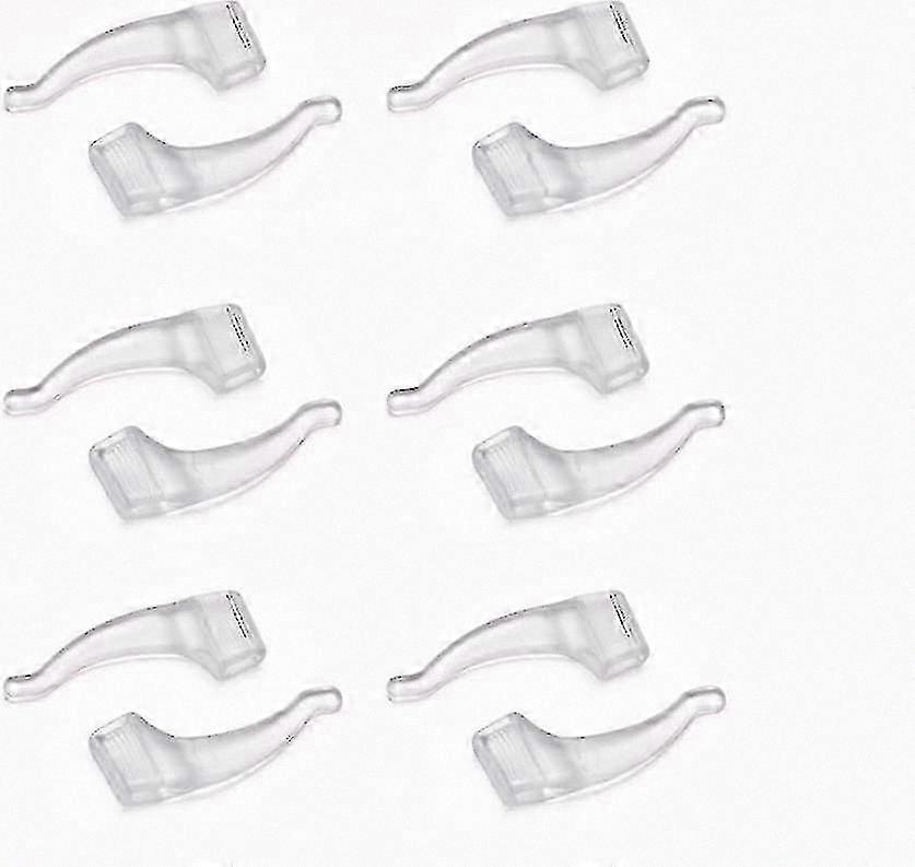 Non-slip Silicone Ear Hooks for Glasses, Comfortable Transparent Accessories (6 Pairs)