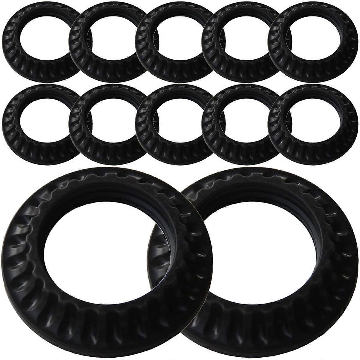 Lamp Holder Pack of 50 - Black Collar Compatible with Lampshade, Standard Size, Durable Material