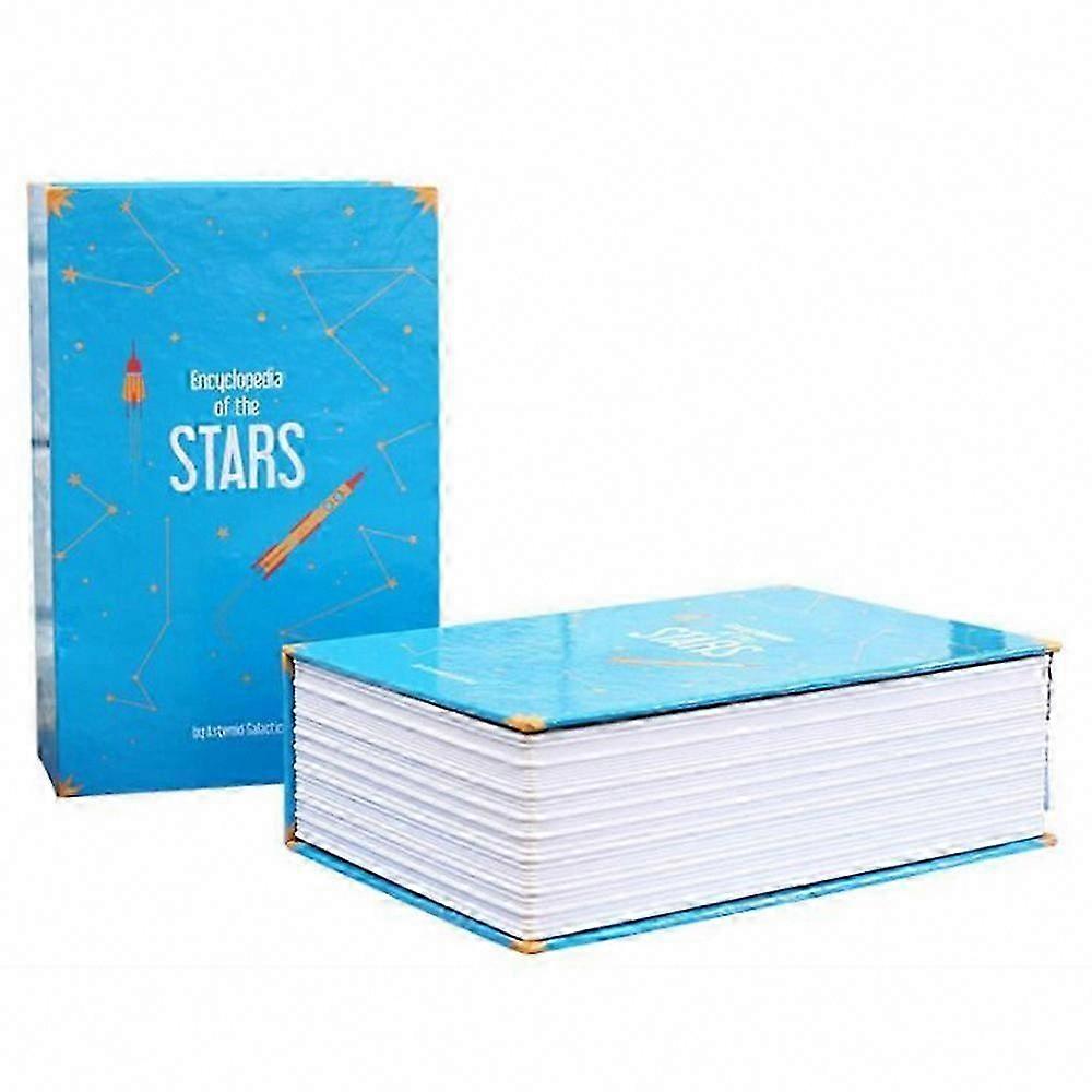 Dictionary Book Safe with 3-Digit Lock, Anti-Theft Secret Storage Box (Blue)