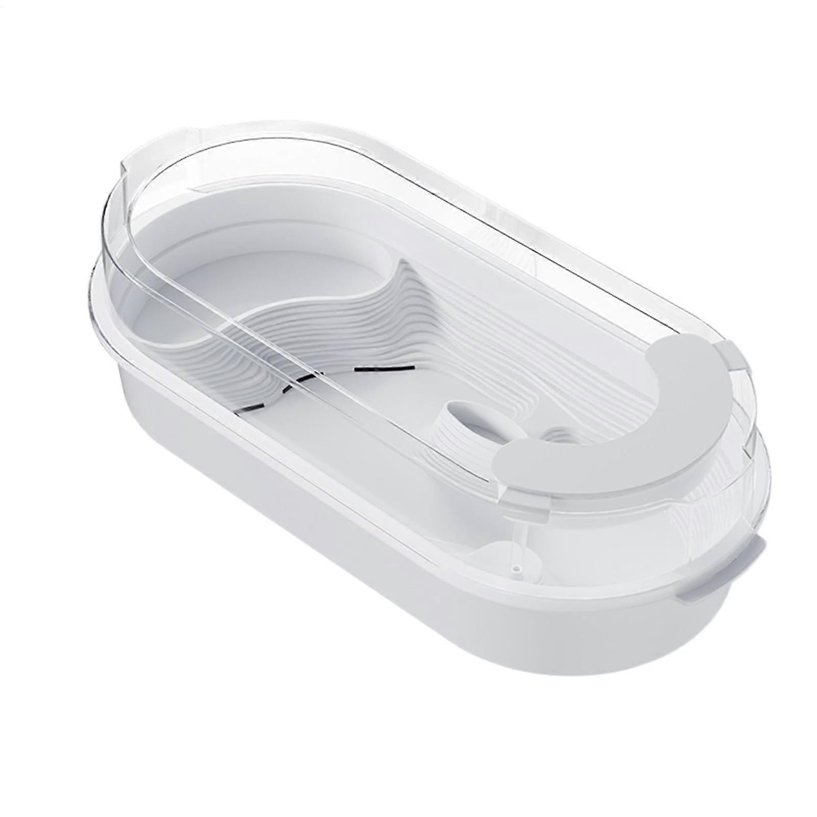 Water Turtle Clear Tank for Baby Turtle, Reptile Habitat for Desktop, 4 Multifunctional Areas