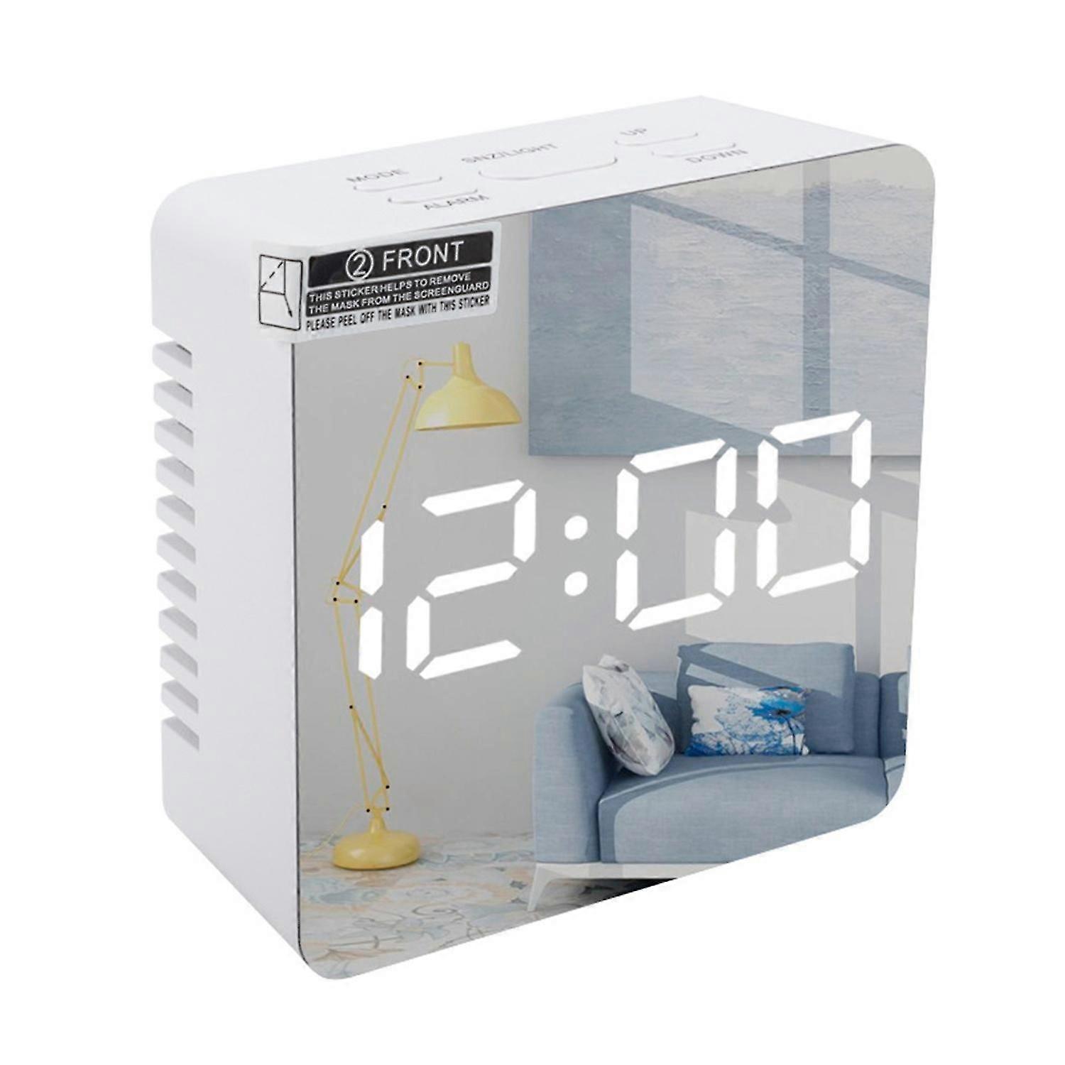 Rectangle Square Multi-function LED Display Alarm Clock for Home