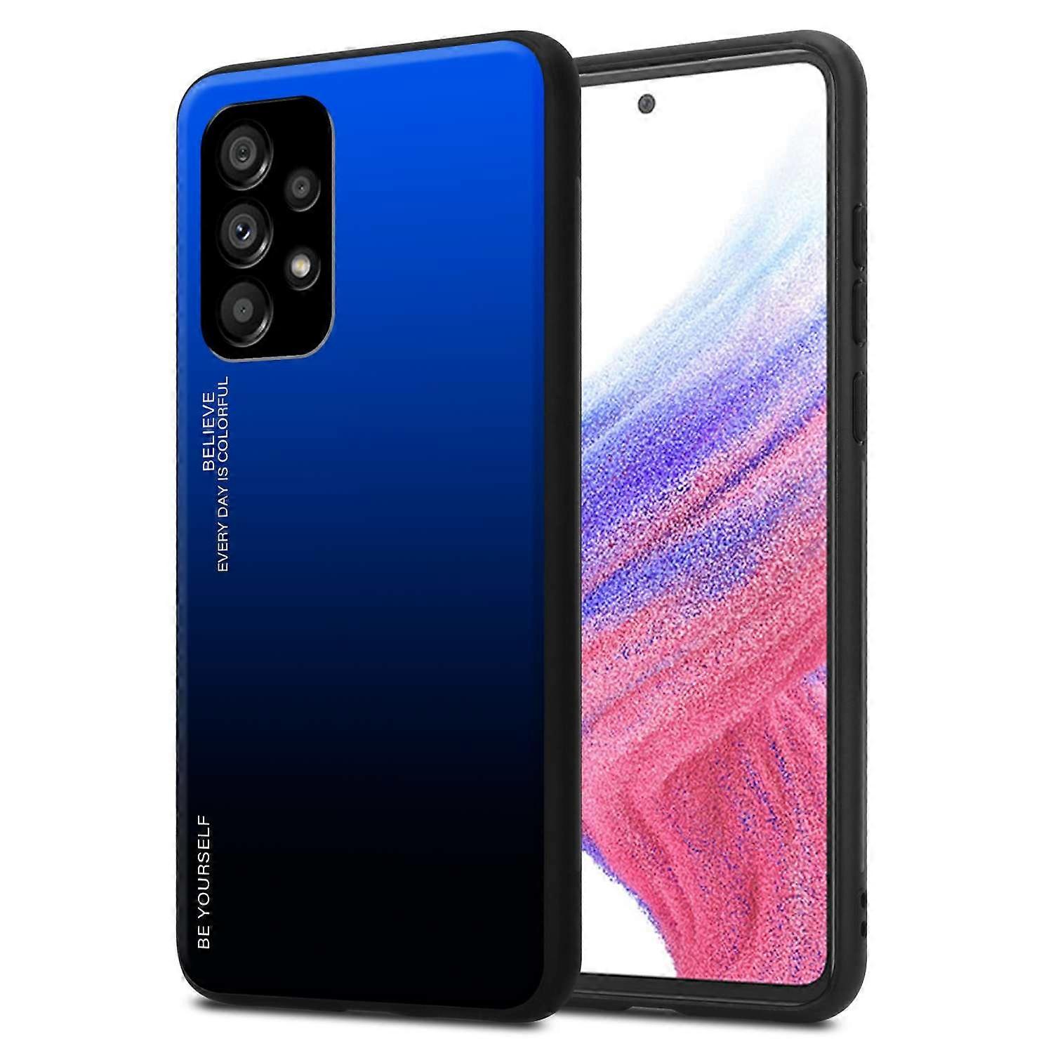 Samsung Galaxy A53 5G TPU Case - Back Cover with Protective Glass - Two-Tone
