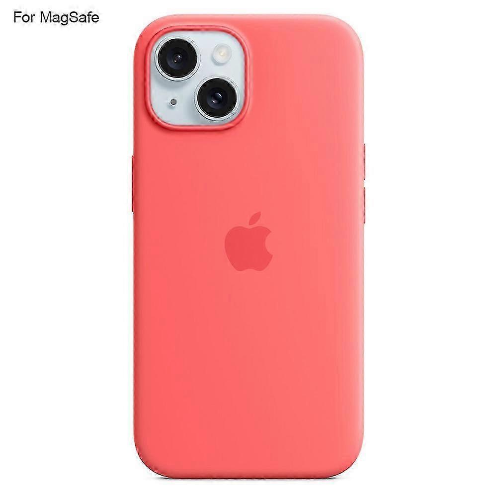 iPhone 15 MagSafe Liquid Silicone Case with Induction Popover Compatibility De