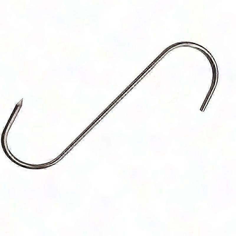10 Stainless Steel Butcher Hooks, 120mm S Hooks for BBQ, Meat, Sausage, Cookware, Rustproof, Durable