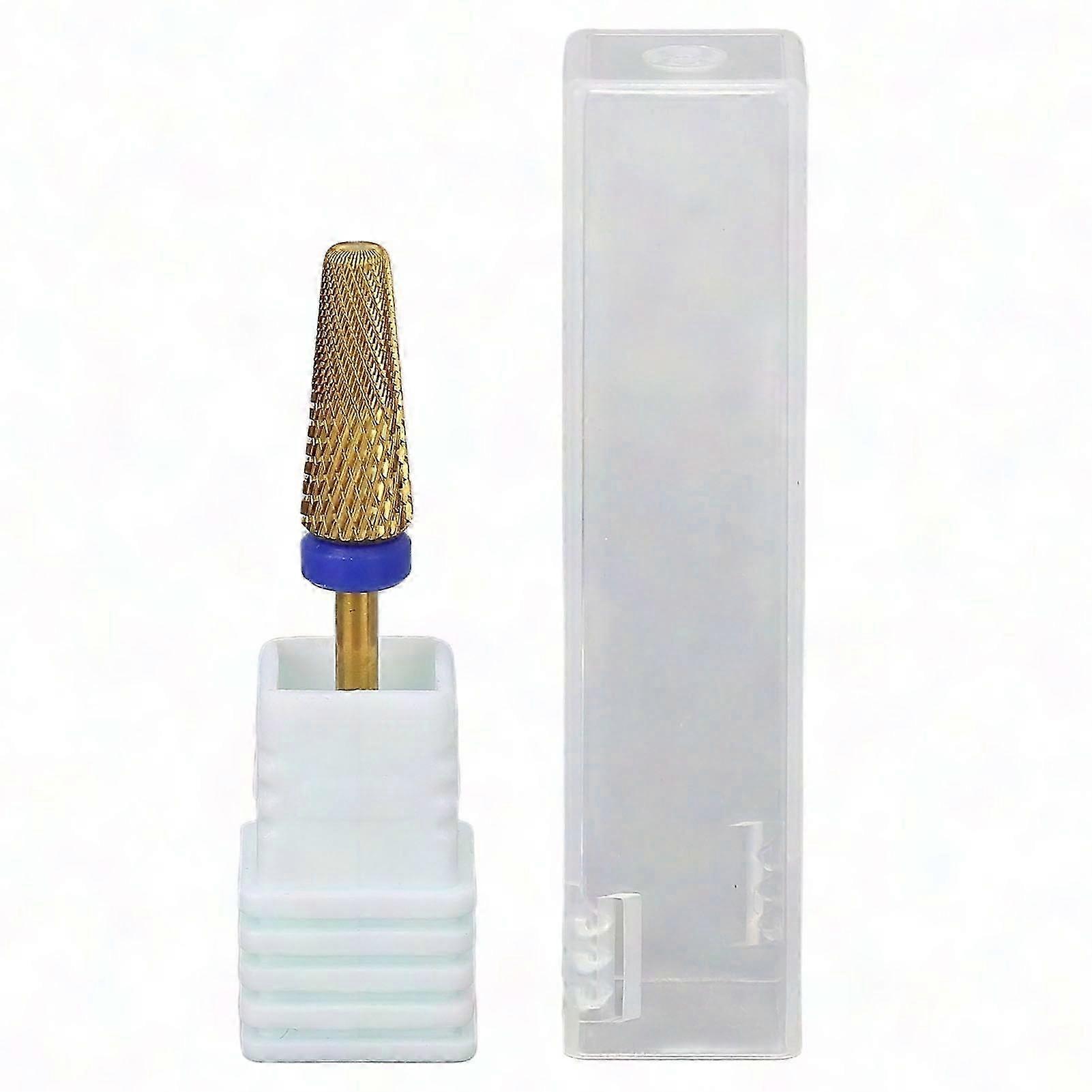 5-in-1 Nail Drill Bits Set, Dust-Proof, High-Strength Replacement Grinding Heads with Protective Case