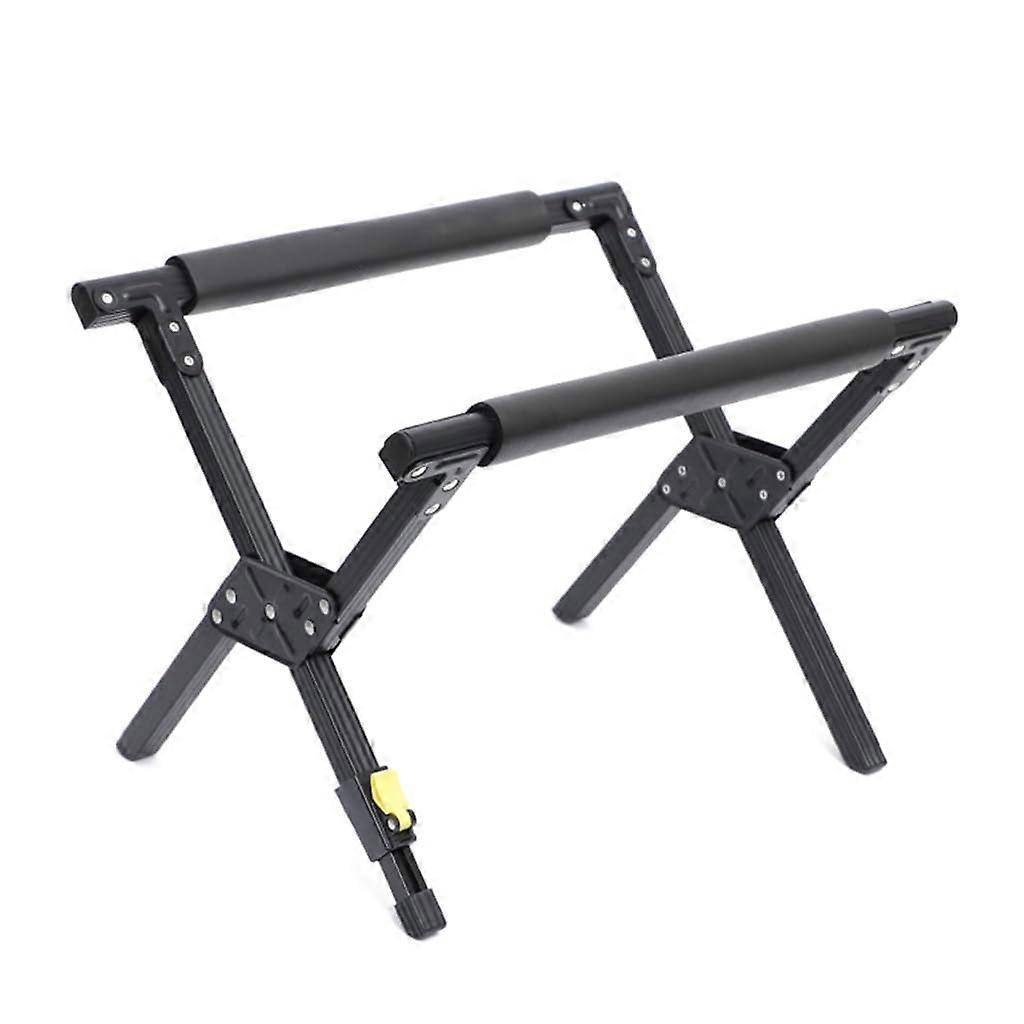Durability Aluminum Alloys Stand Folding Regulable Height Water Bucket Shelf For Camping And Picnics Black Portable