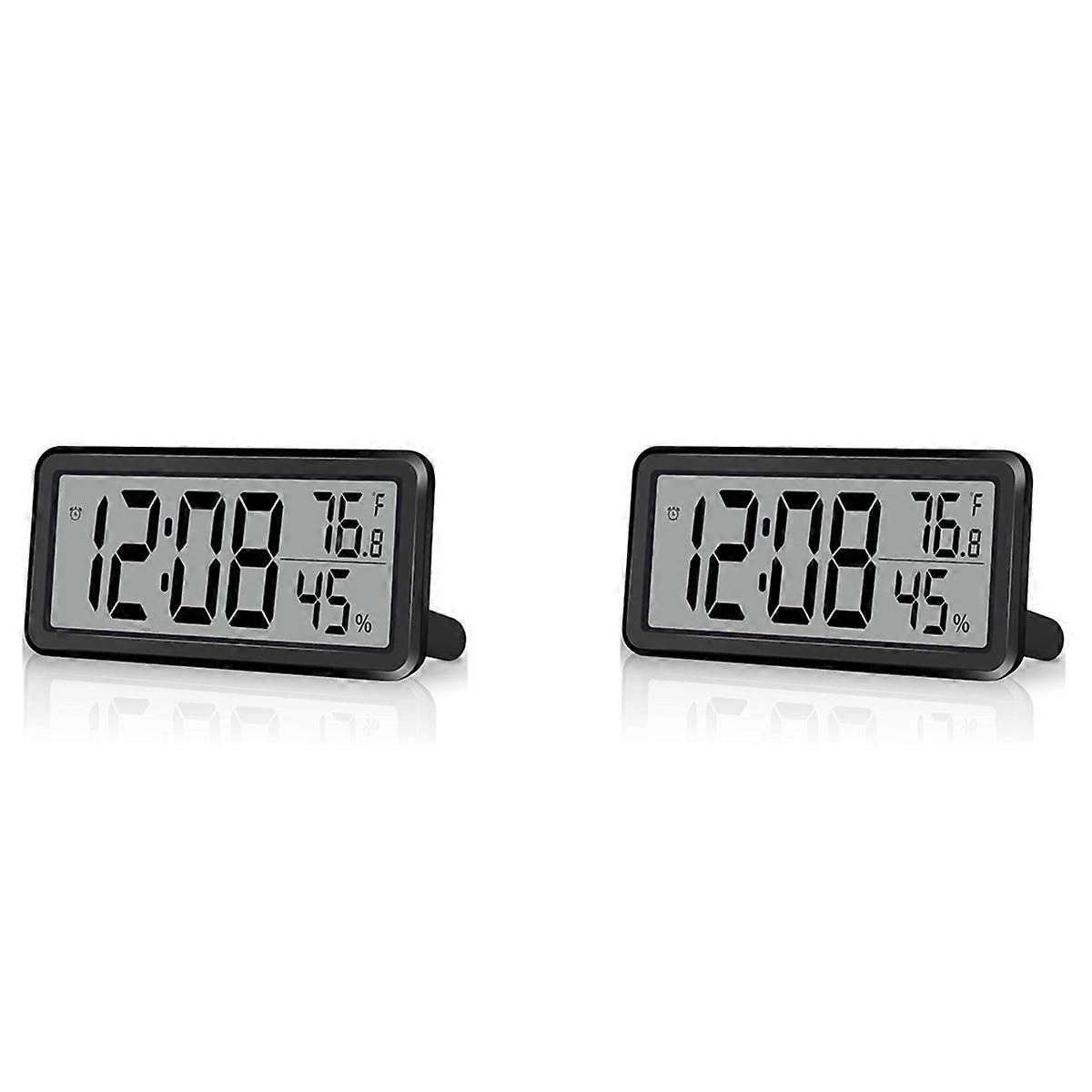 Digital Alarm Clock,Desk Clock,Battery Operated LCD Electronic Clock Decorations for Bedroom Kitchen