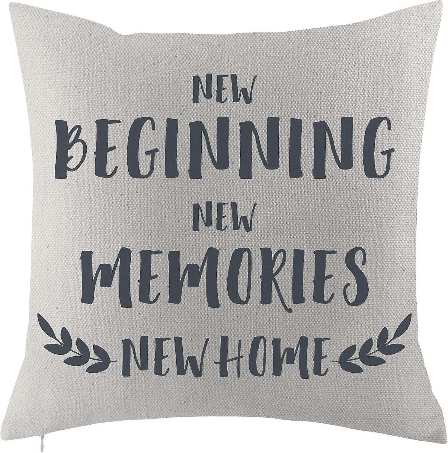 New Beginning New Memories New Home Style Printed Cusion Case Cover