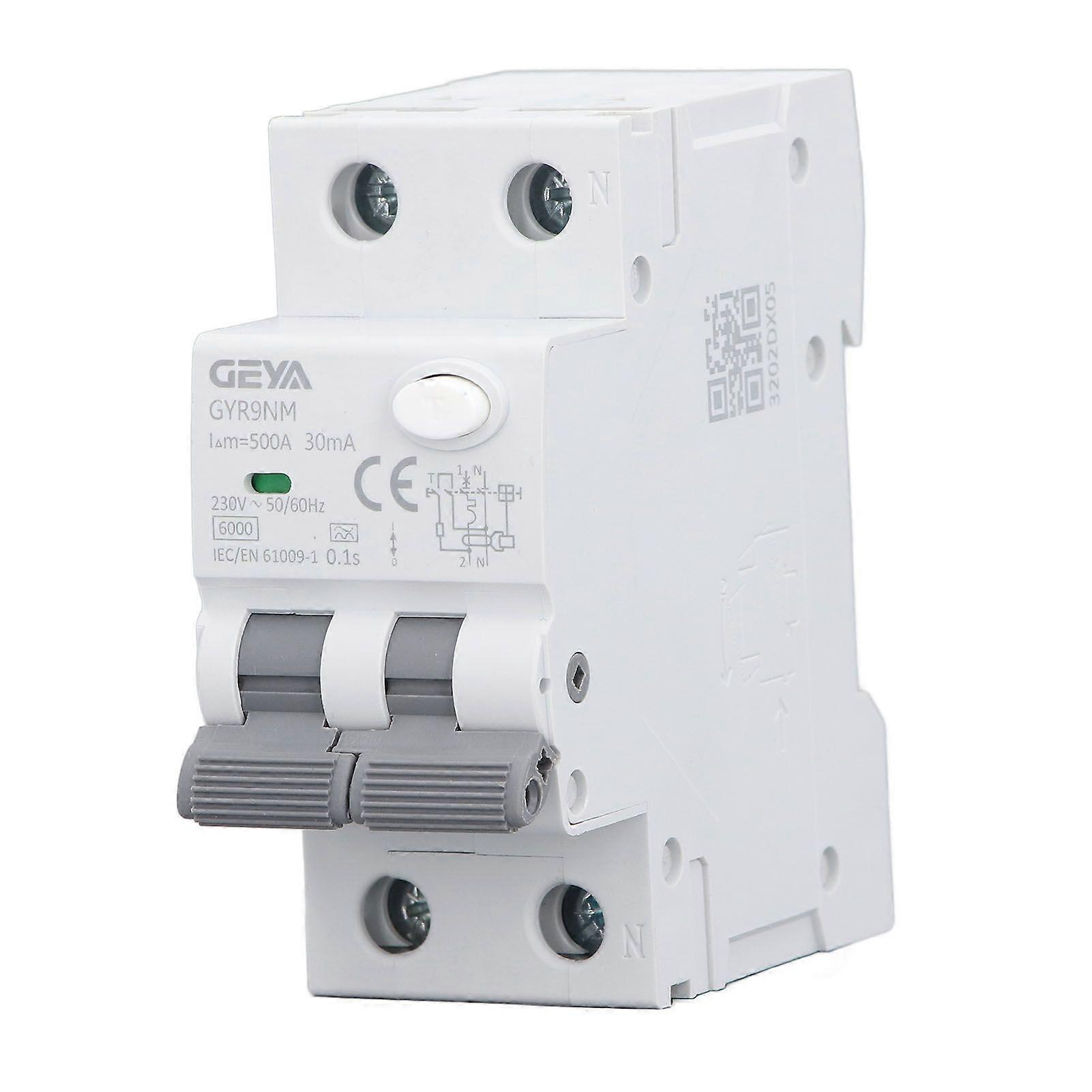 1P+N 20A 230V 30mA Residual Current Operated Circuit Breaker Quick Response Multi Protection Circuit Breaker